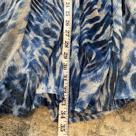 Lapis Skirt A-Line Maxi Boho Fairy Festival Animal Print M - Picture 9 of 9